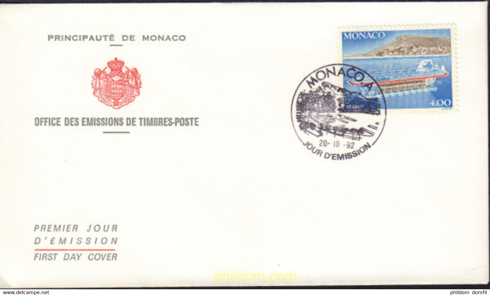 408945 MNH MONACO 1992 PUESTA EN SERVICIO DEL SEABUS - Otros & Sin Clasificación