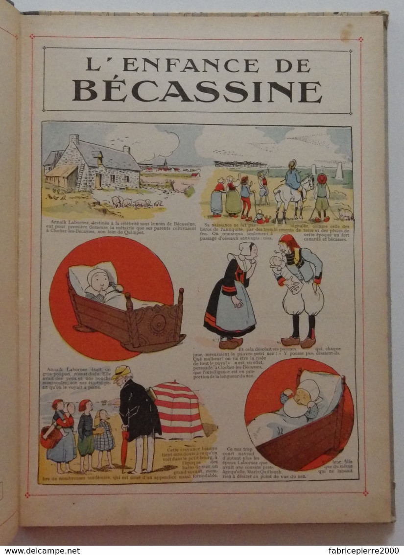 L'ENFANCE DE BECASSINE 1931 Gautier-Languereau ill J. Pinchon Caumery TBE