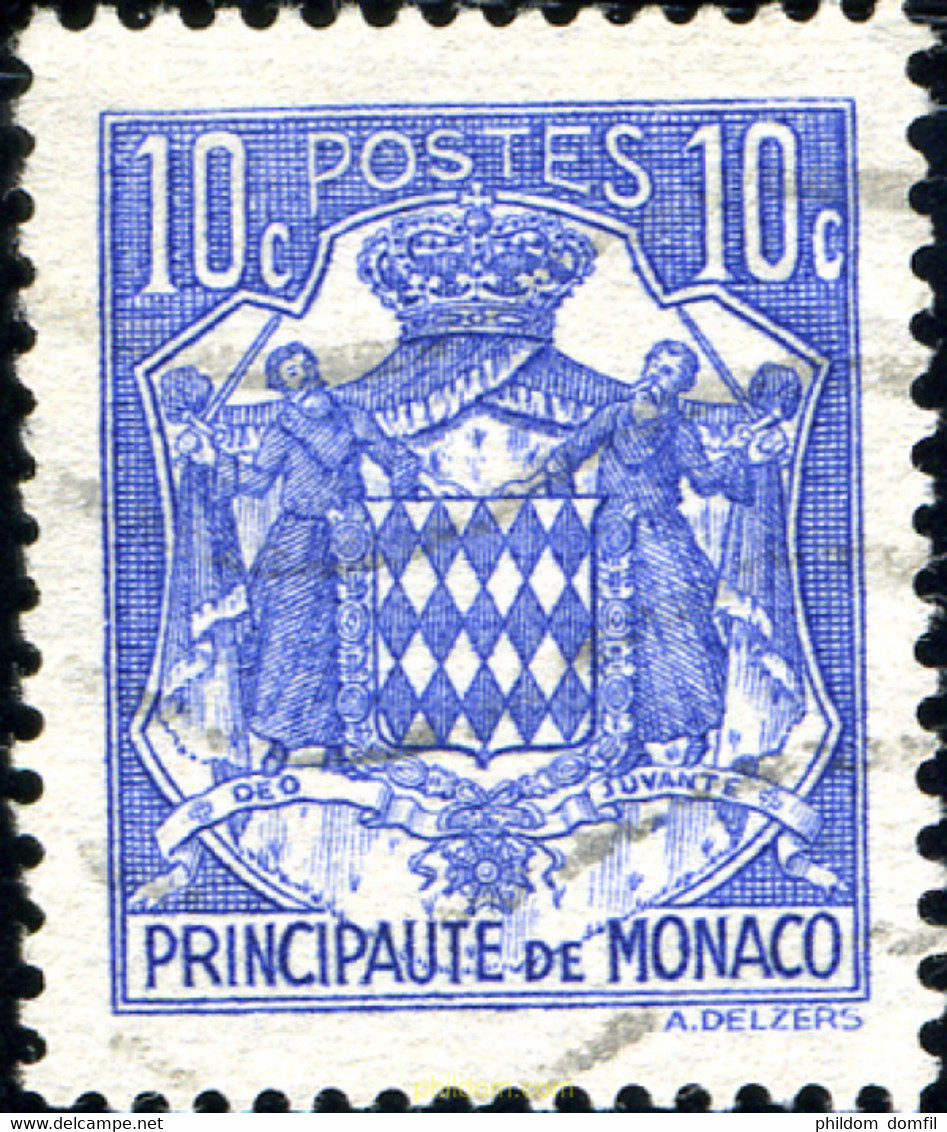 227643 USED MONACO 1937 ESCUDOS - Autres & Non Classés