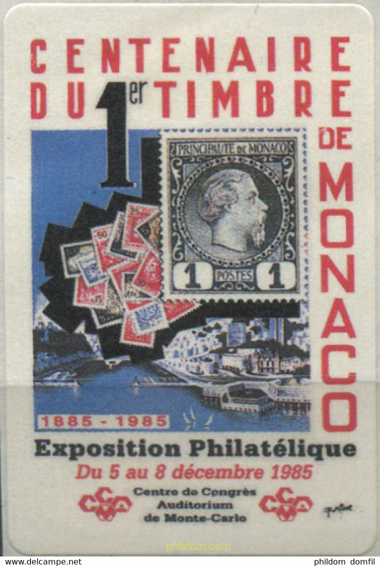 673270 MNH MONACO 1985 CENTENARIO DEL PRIMER SELLO DE MONACO - Otros & Sin Clasificación