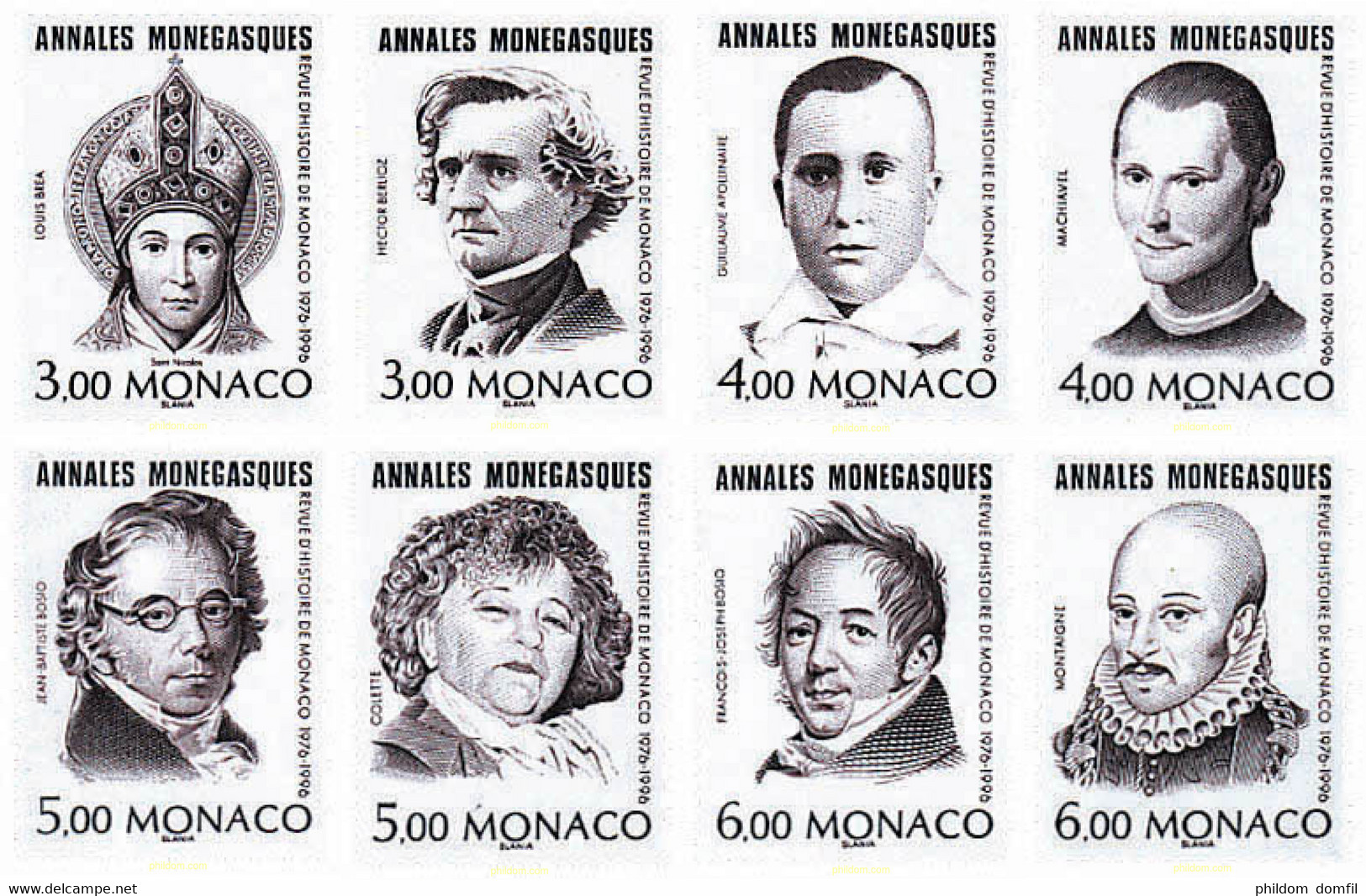 338217 MNH MONACO 1996 20 ANIVERSARIO DE LOS ANALES MONEGASCOS - Sonstige & Ohne Zuordnung