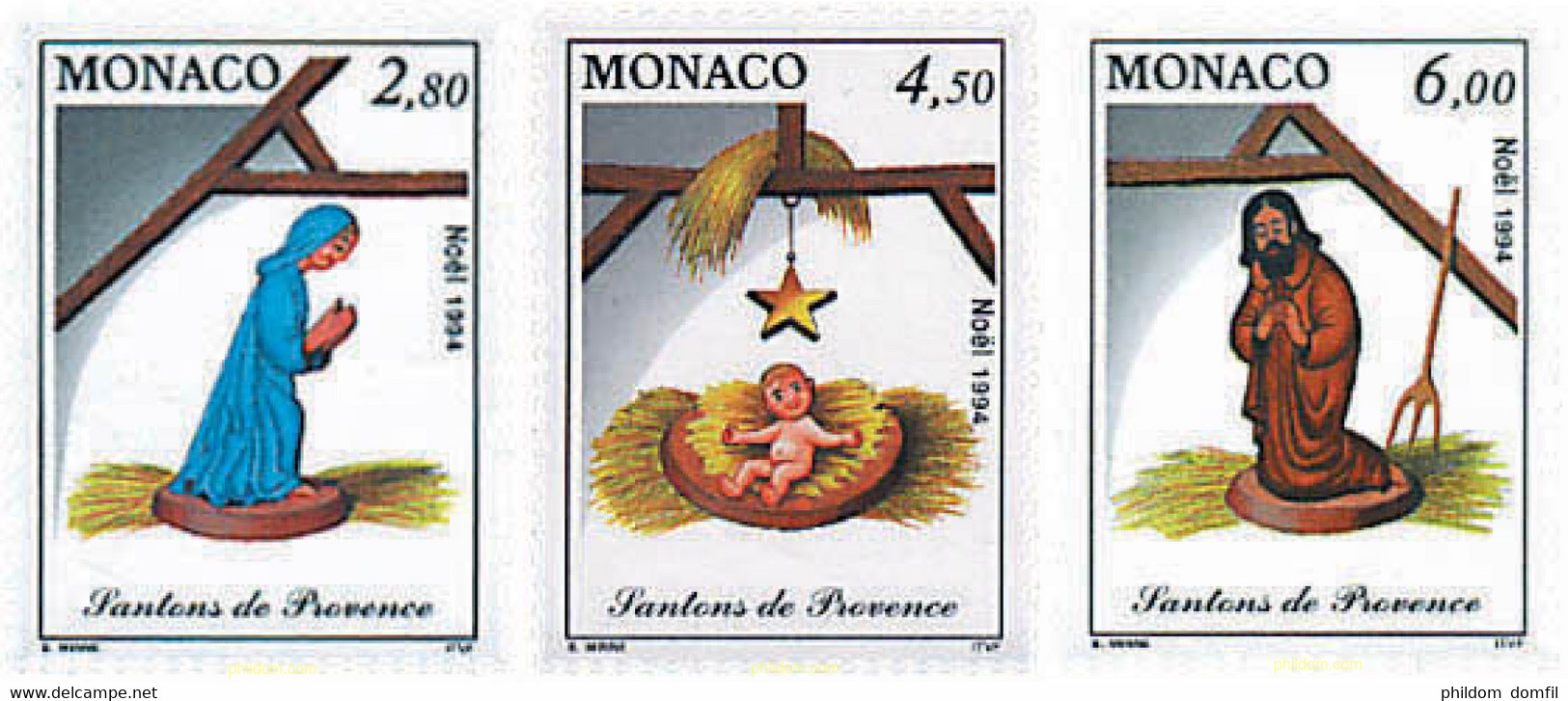 32595 MNH MONACO 1994 NAVIDAD - Autres & Non Classés