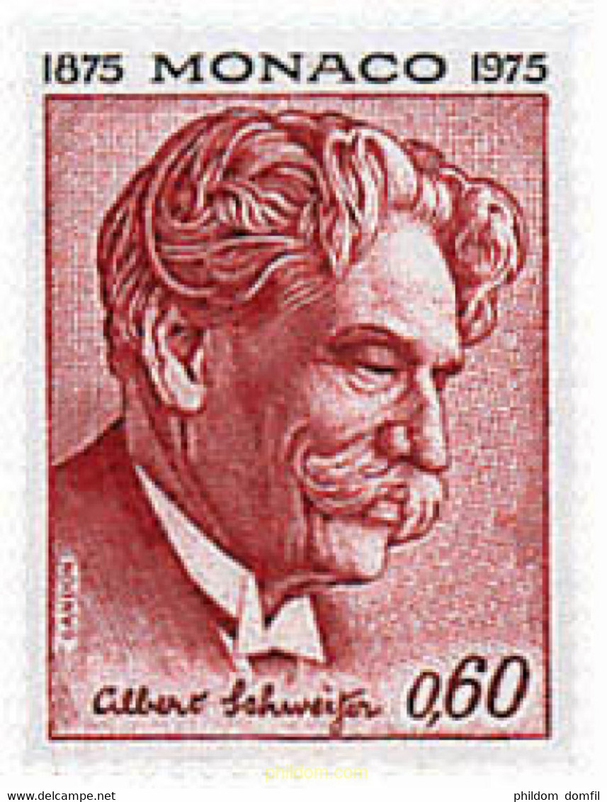 32695 MNH MONACO 1975 CENTENARIO DEL NACIMIENTO DE ALBERT SCHWEITZER - Otros & Sin Clasificación