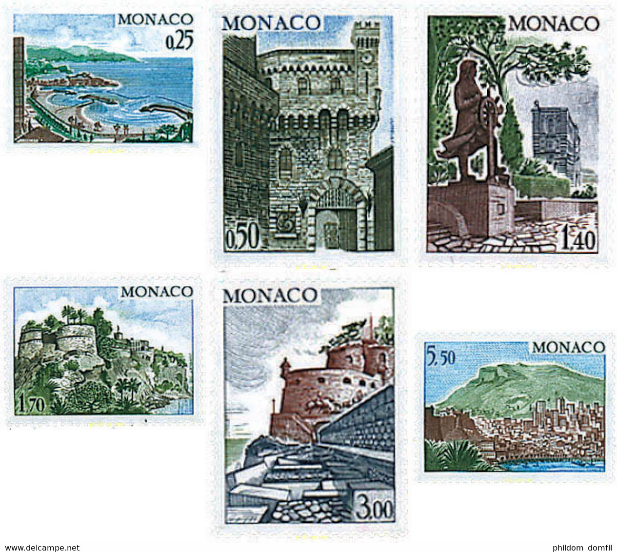 32898 MNH MONACO 1974 VISTAS Y MONUMENTOS - Other & Unclassified