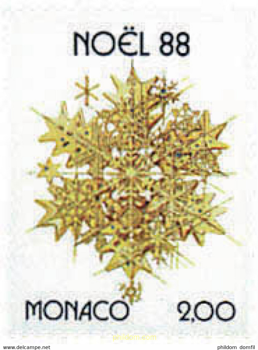 32579 MNH MONACO 1988 NAVIDAD - Autres & Non Classés