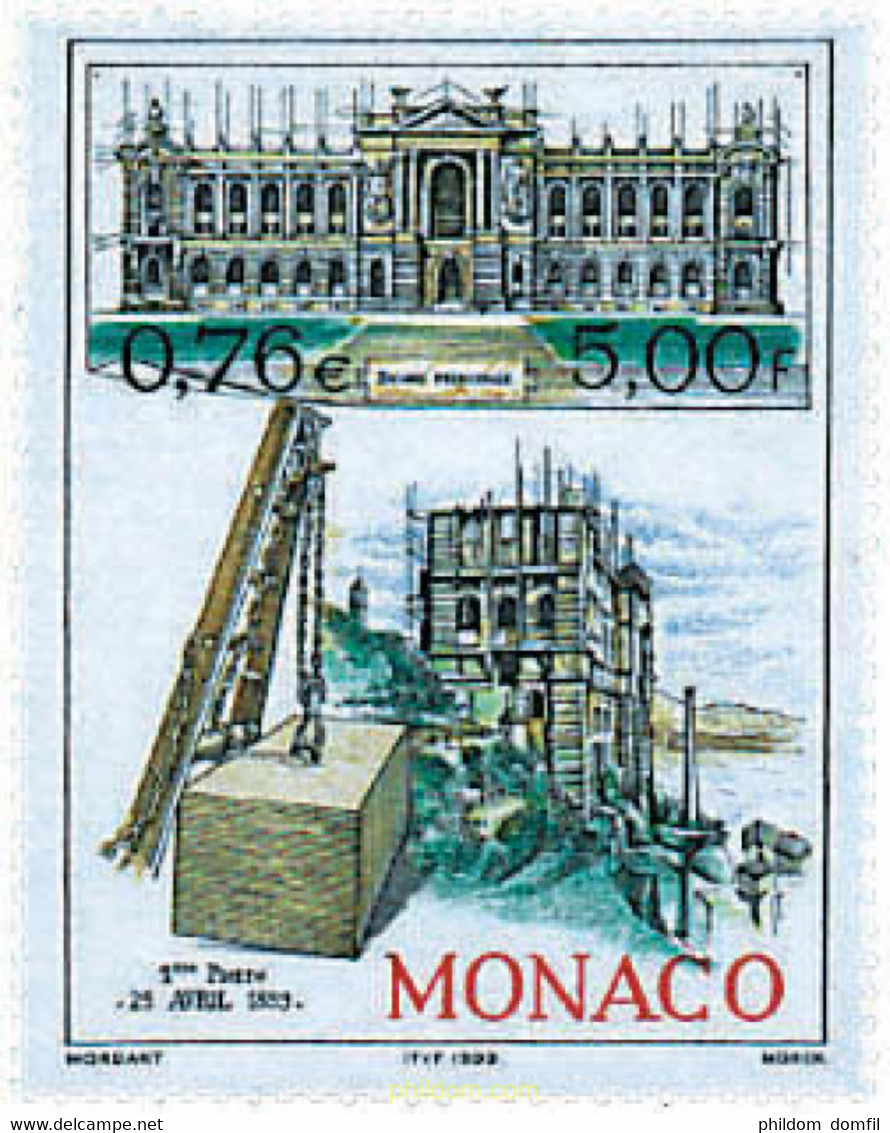 46425 MNH MONACO 1999 CENTENARIO DE LA COLOCACION DE LA PRIMERA PIEDRA DEL MUSEO OCEANOGRAFICO - Otros & Sin Clasificación