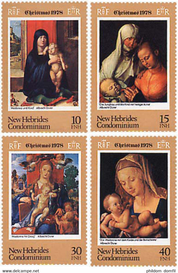 204917 MNH NUEVAS HEBRIDAS 1978 NAVIDAD - Collections, Lots & Series