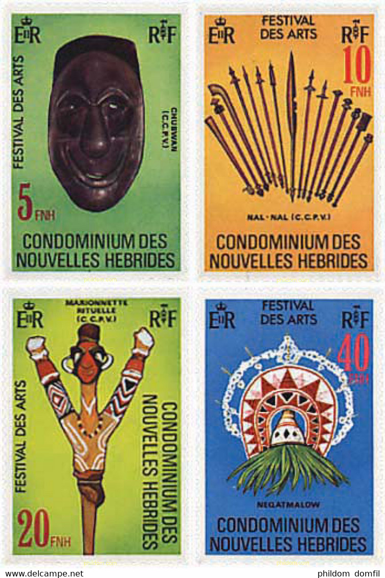 138032 MNH NUEVAS HEBRIDAS 1979 FESTIVAL DE LAS ARTES - Collezioni & Lotti