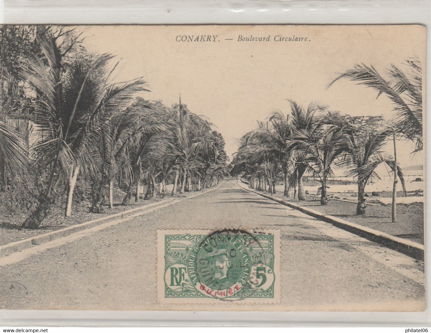 GUINEE FRANCAISE   CARTE NON CIRCULEE CONAKRY  BOULEVARD CIRCULAIRE - Guinée