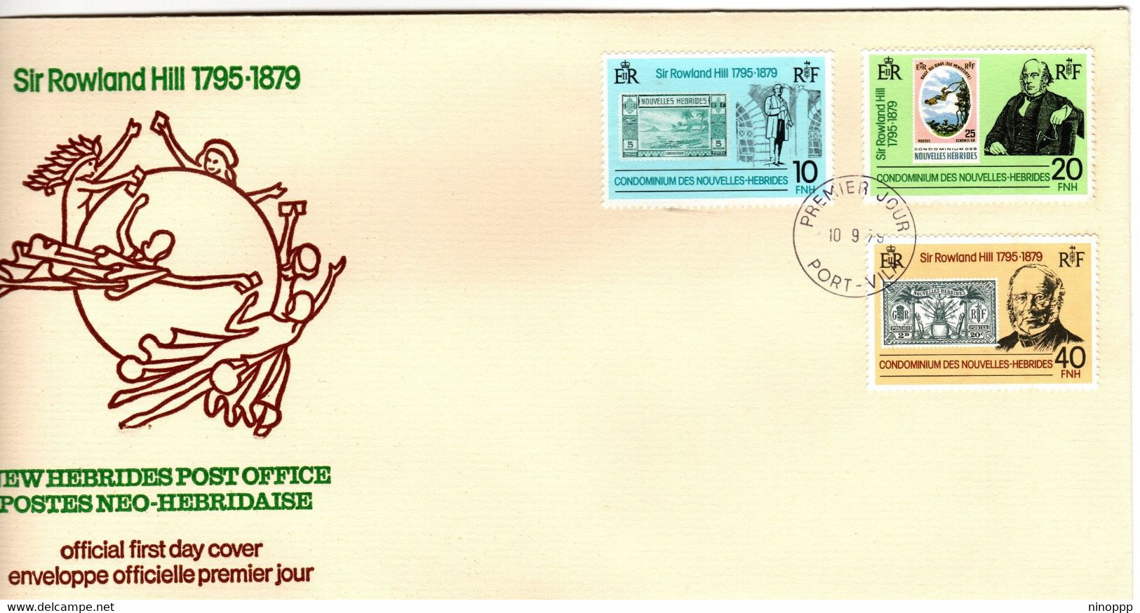 New Hebrides French1979 Rowland Hill First Day Cover - FDC
