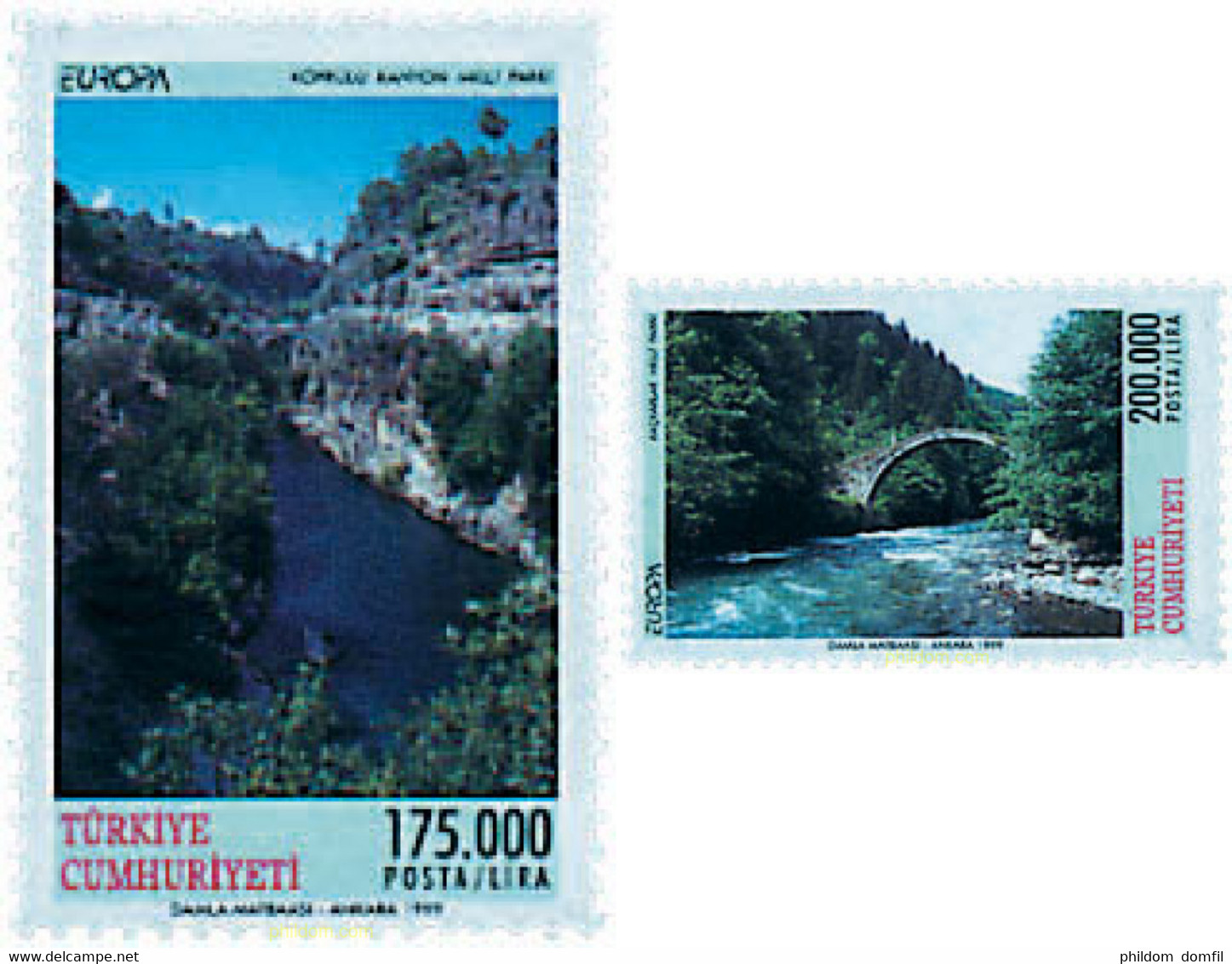63190 MNH TURQUIA 1999 EUROPA CEPT. RESERVAS Y PARQUES NATURALES - Collezioni & Lotti