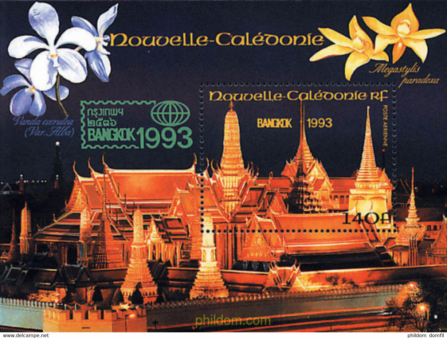 94963 MNH NUEVA CALEDONIA 1993 BANGKOK 93. EXPOSICION FILATELICA INTERNACIONAL - Used Stamps