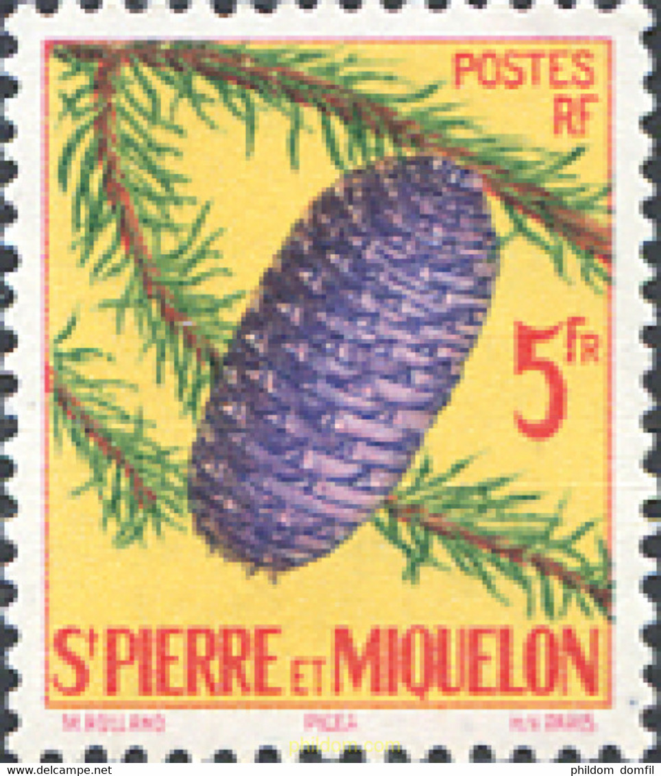 154183 MNH SAN PEDRO Y MIQUELON 1958 PIÑA - Used Stamps