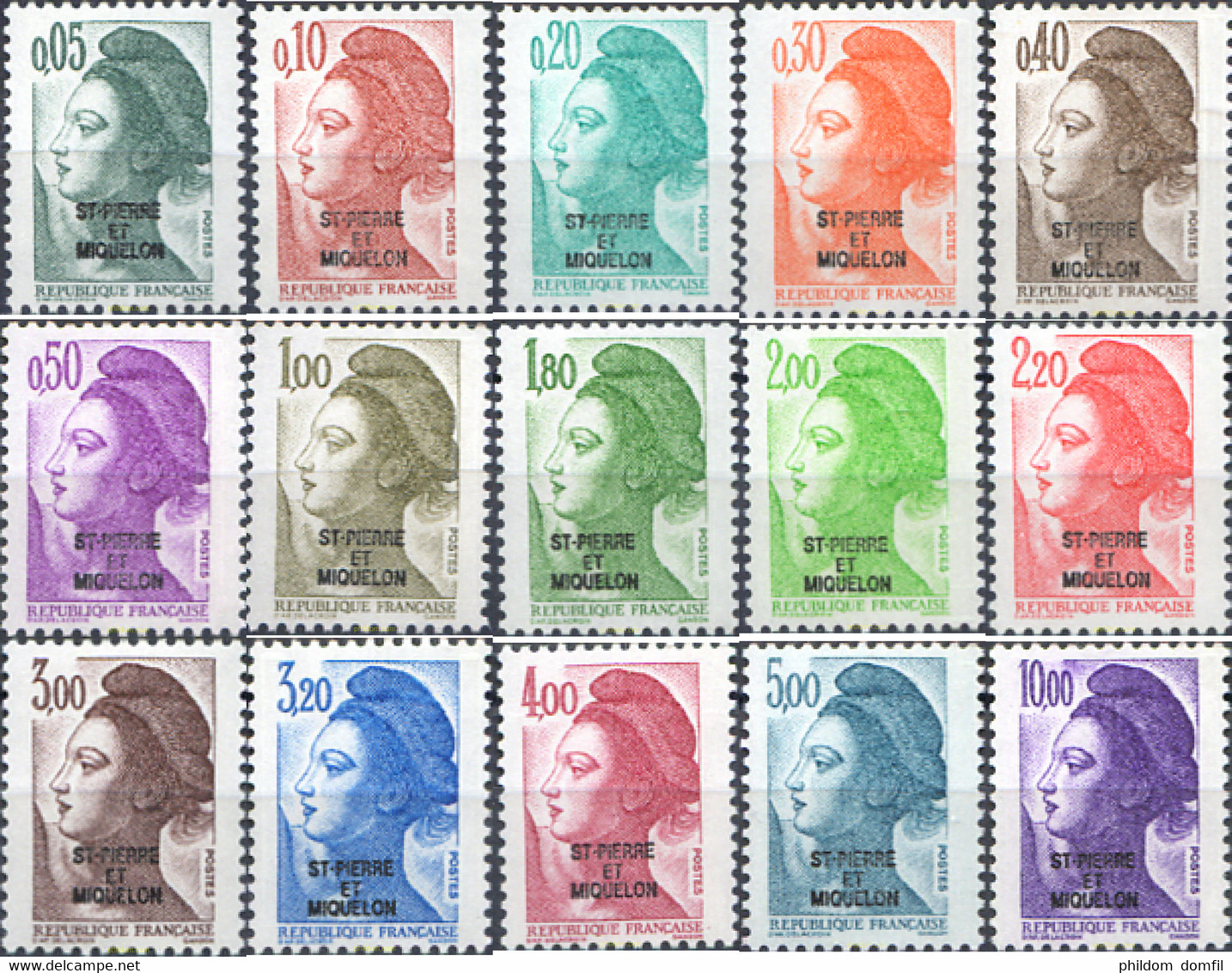 37832 MNH SAN PEDRO Y MIQUELON 1986 LIBERTAD - Used Stamps