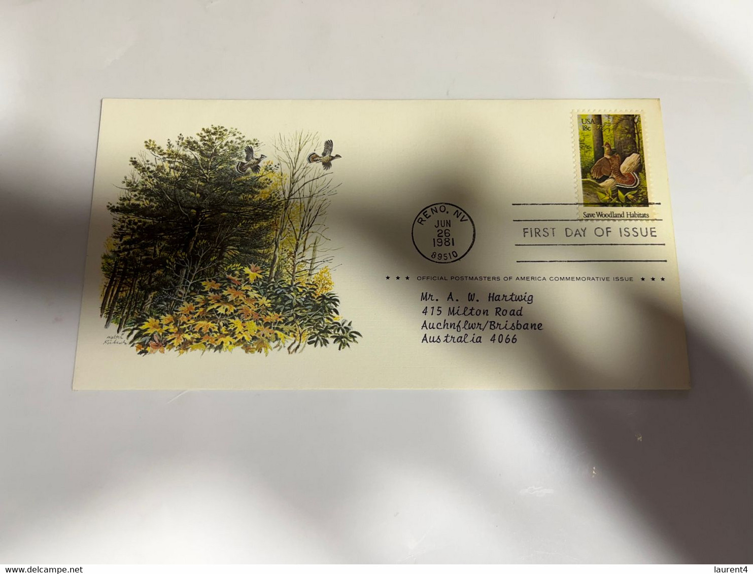 (1 M 47) USA FDC Covers (with Insert) - Wetland & Woodland Habitat (2 Cover) 1981 - 1981-1990