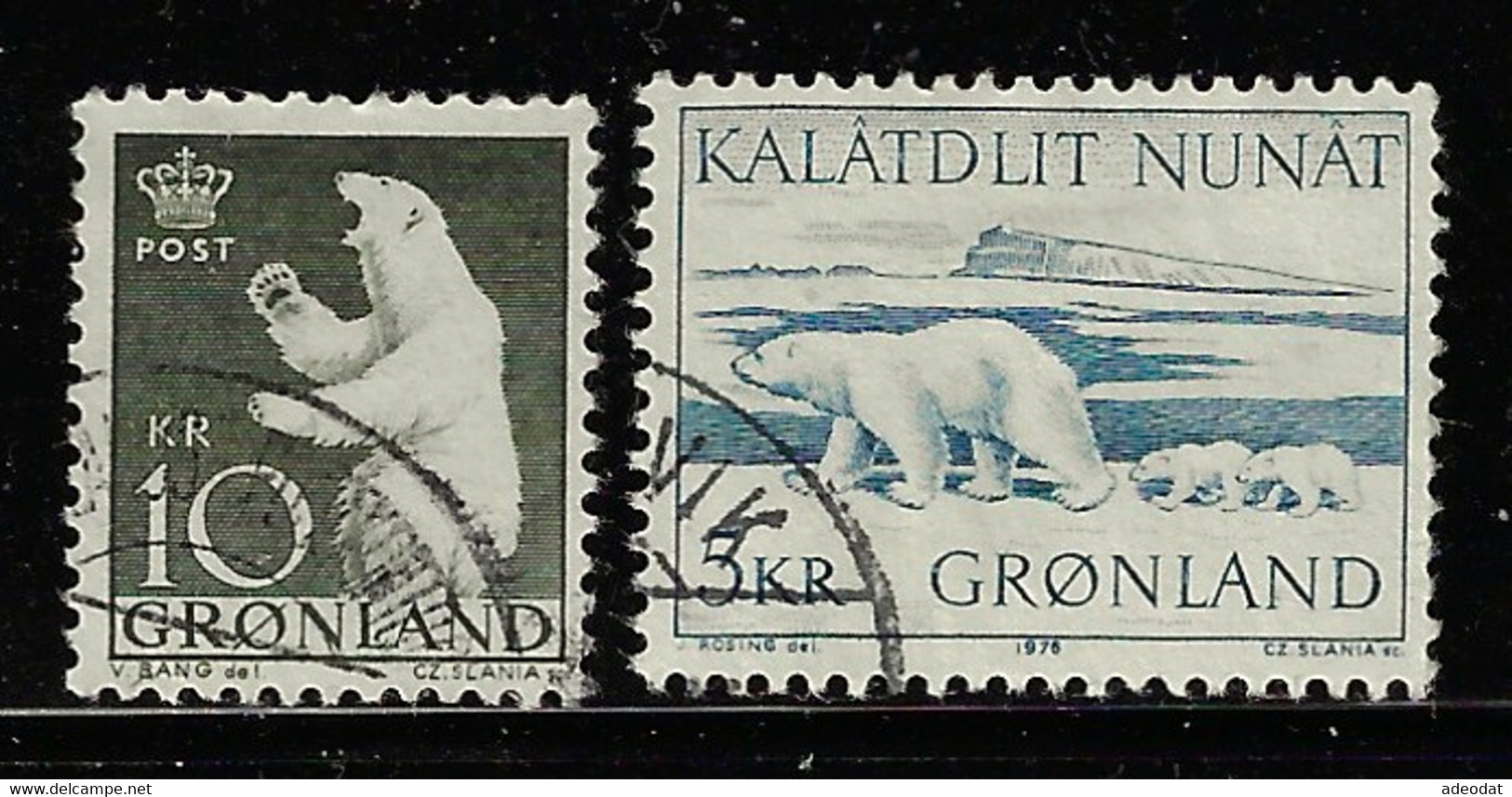 GREENLAND 1963-69 SCOTT 65,66,68,73 USED - Oblitérés