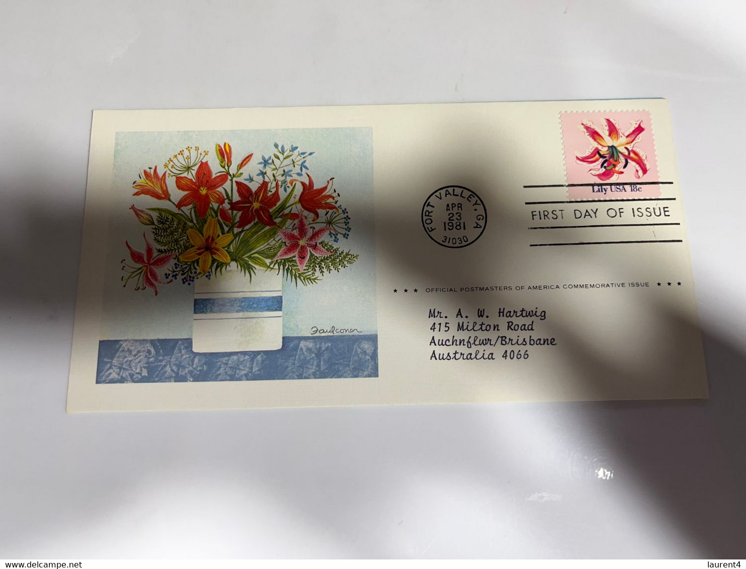 (1 M 47) USA FDC Covers (with Insert) - Flowers (4 Cover) 1981 - 1981-1990