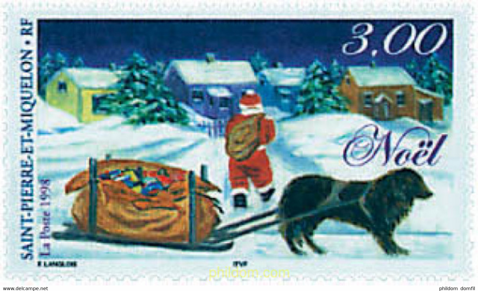 49141 MNH SAN PEDRO Y MIQUELON 1998 NAVIDAD - Usados