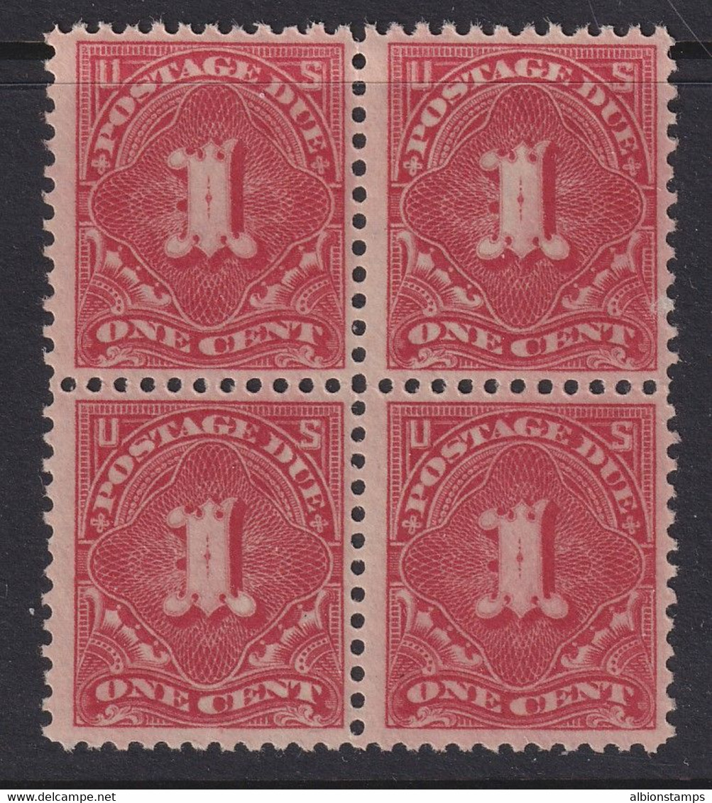 USA, Scott J61, MLH/HR Block Of Four - Postage Due