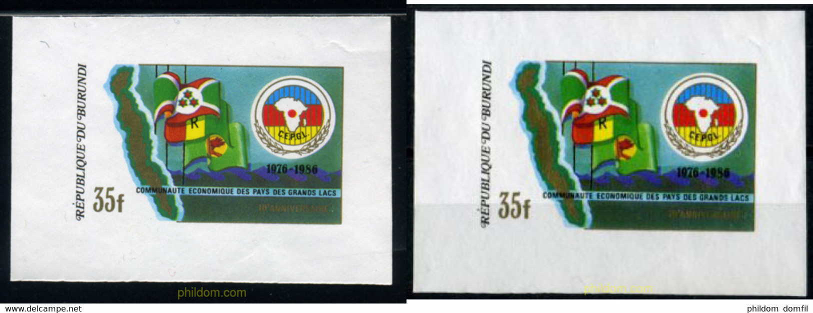 202730 MNH BURUNDI 1987 10 ANIVERSARIO DE LA CEPGL - Unused Stamps