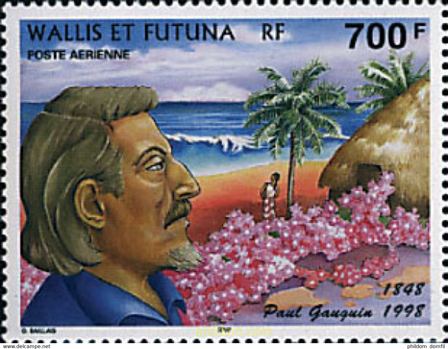 98212 MNH WALLIS Y FUTUNA 1998 150 ANIVERSARIO DEL NACIMIENTO DEL PINTOR PAUL GAUGUIN - Gebruikt