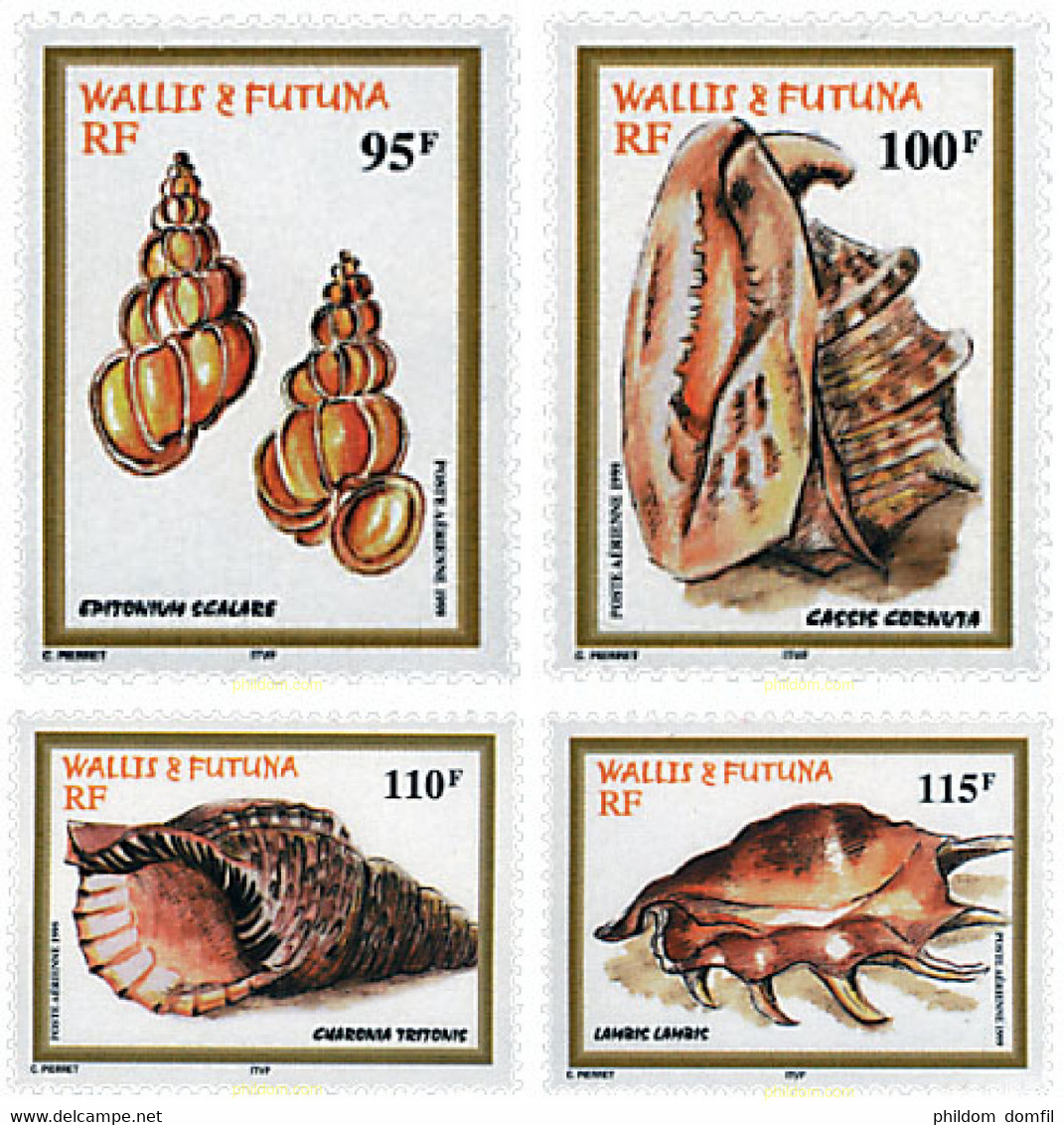 57000 MNH WALLIS Y FUTUNA 1999 CONCHAS - Used Stamps