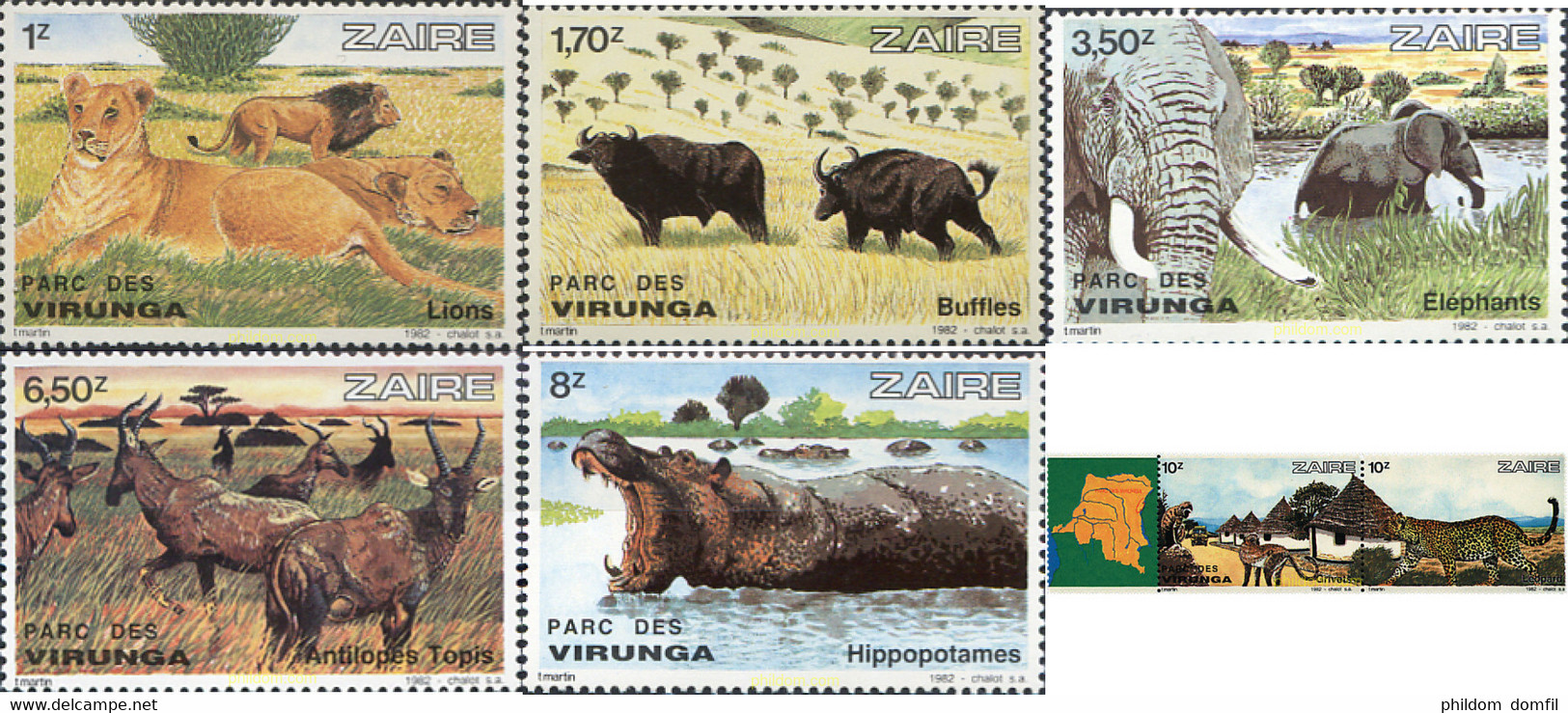 667701 MNH ZAIRE 1982 PARQUE NACIONAL DE VIRUNGA - 1980-1989