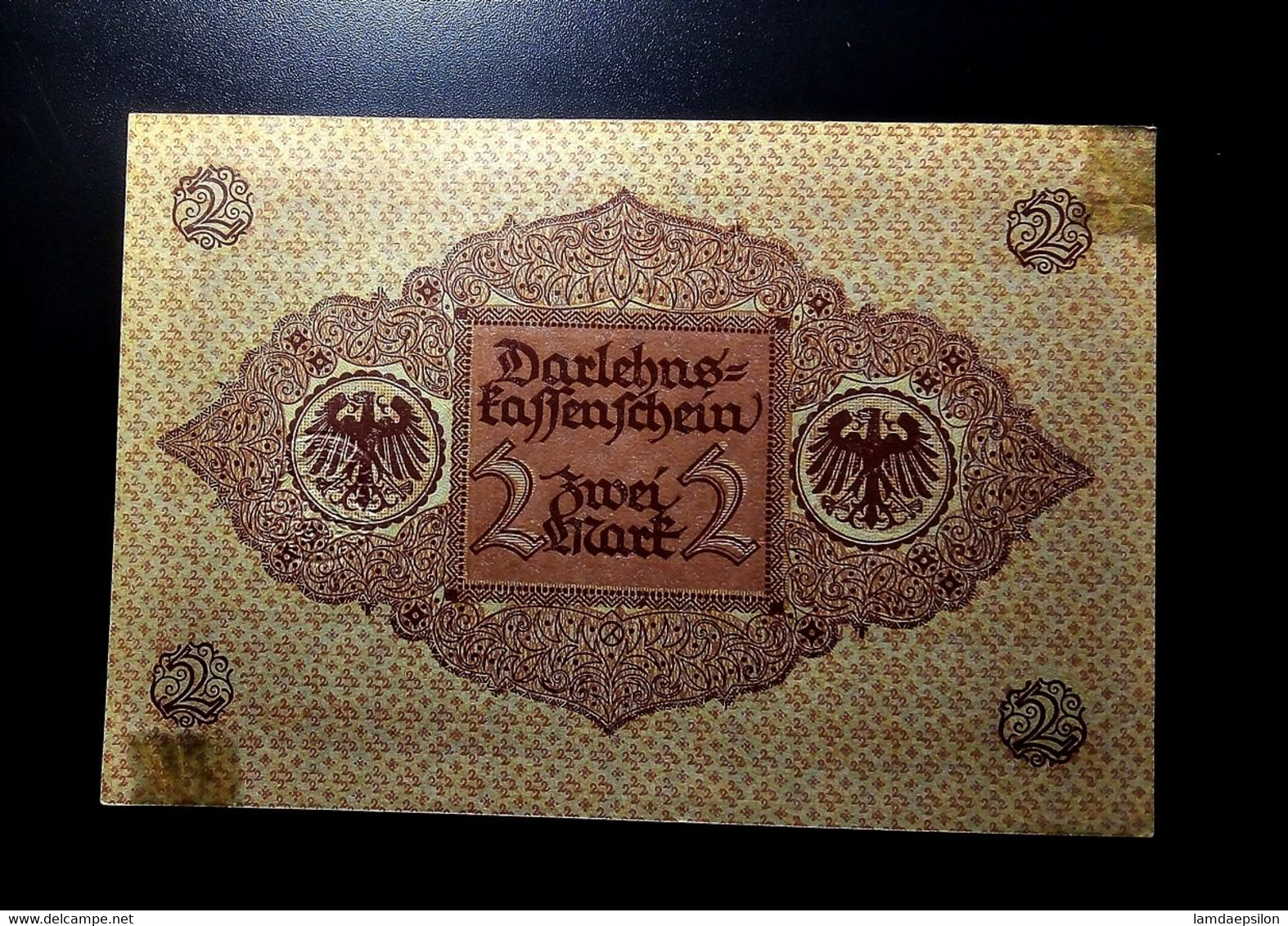 A7  ALLEMAGNE   BILLETS DU MONDE     GERMANY BANKNOTES  2  MARK 1920 - Collections