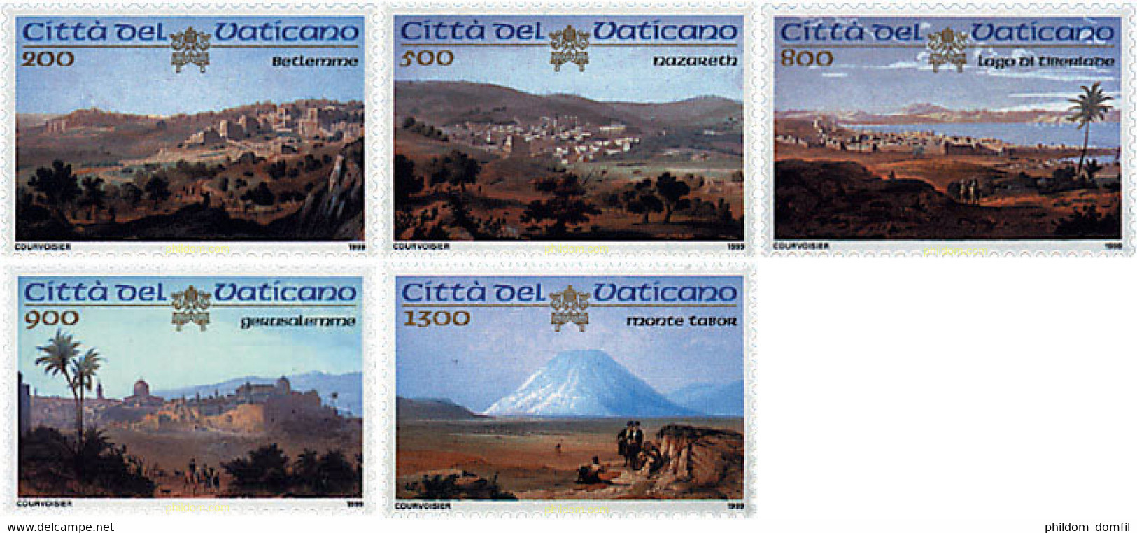 89275 MNH VATICANO 1999 LUGARES SANTOS DE PALESTINA - Used Stamps