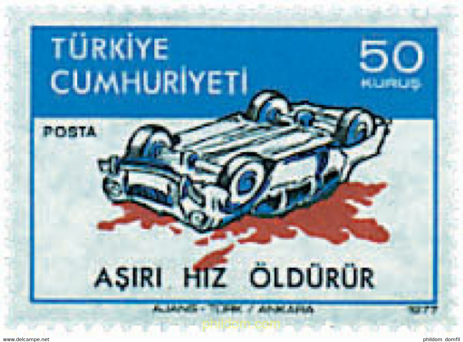 290040 MNH TURQUIA 1977 SEGURIDAD EN CARRETERA - Collezioni & Lotti