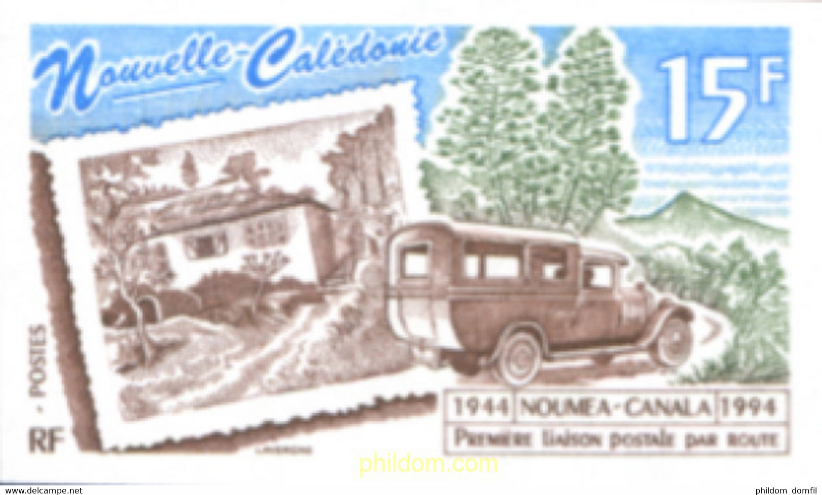 144683 MNH NUEVA CALEDONIA 1994 50 ANIVERSARIO DE LA PRIMERA RUTA POSTAL - Used Stamps