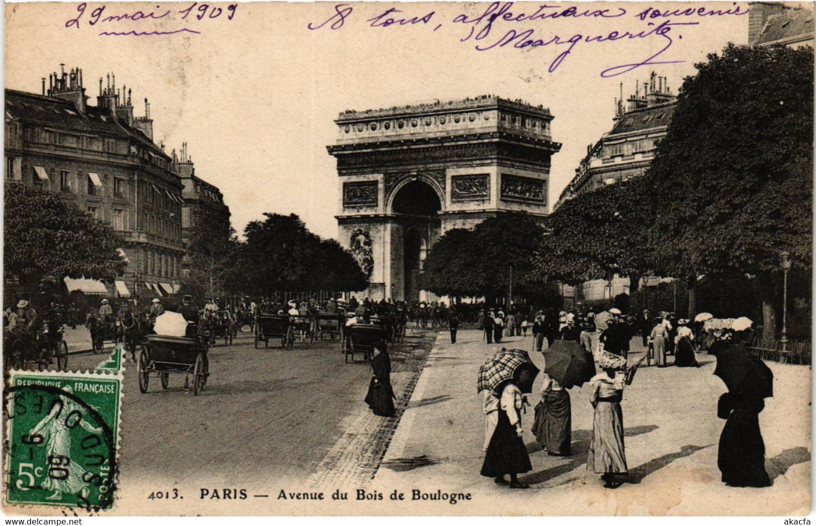 CPA PARIS 16e-Avenue Du Bois De Boulogne (324967) - Arrondissement: 16