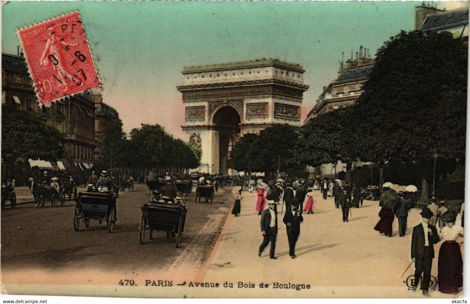 CPA PARIS 16e-Avenue Du Bois De Boulogne (325019) - Arrondissement: 16
