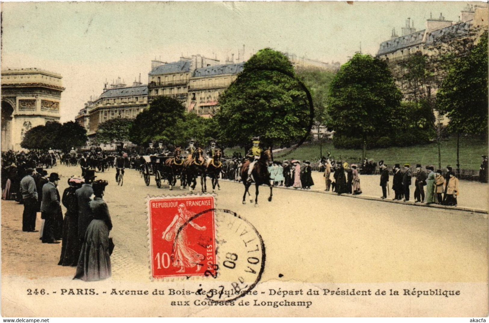 CPA Paris 16e Paris-Avenue Du Bois De Boulogne-Départ Du Président (313104) - Arrondissement: 16