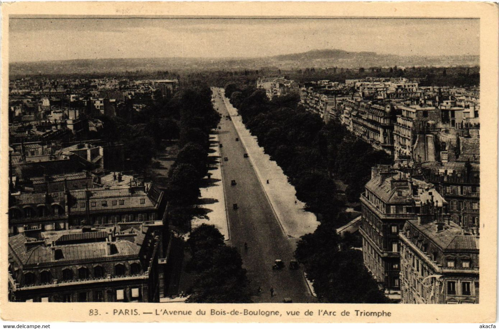 CPA Paris 16e Paris-L'Avenue Du Bois De Boulogne, Vue De L'Arc (313220) - Arrondissement: 16