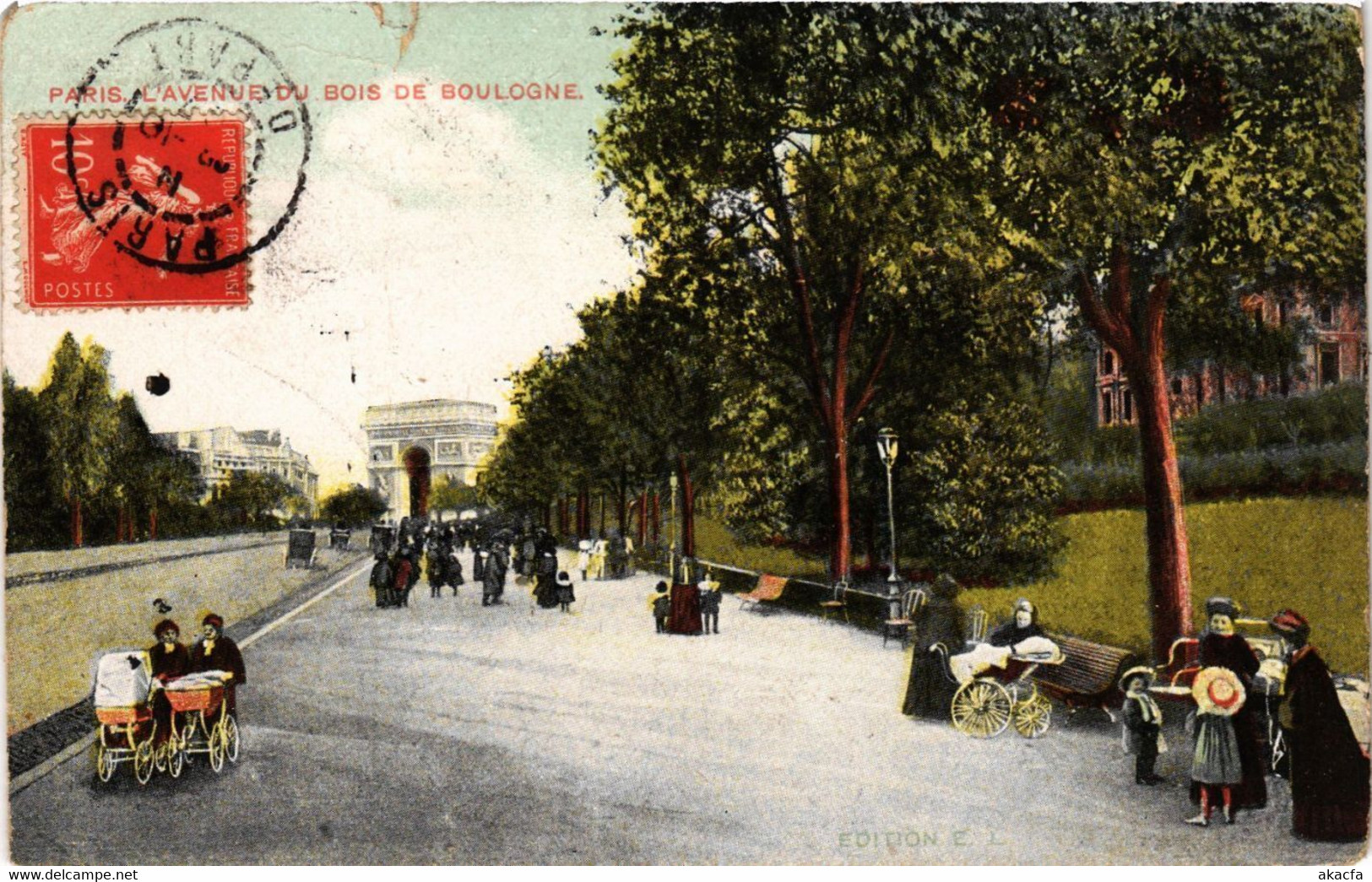 CPA PARIS 16e-Avenue Du Bois De Boulogne (325174) - Arrondissement: 16