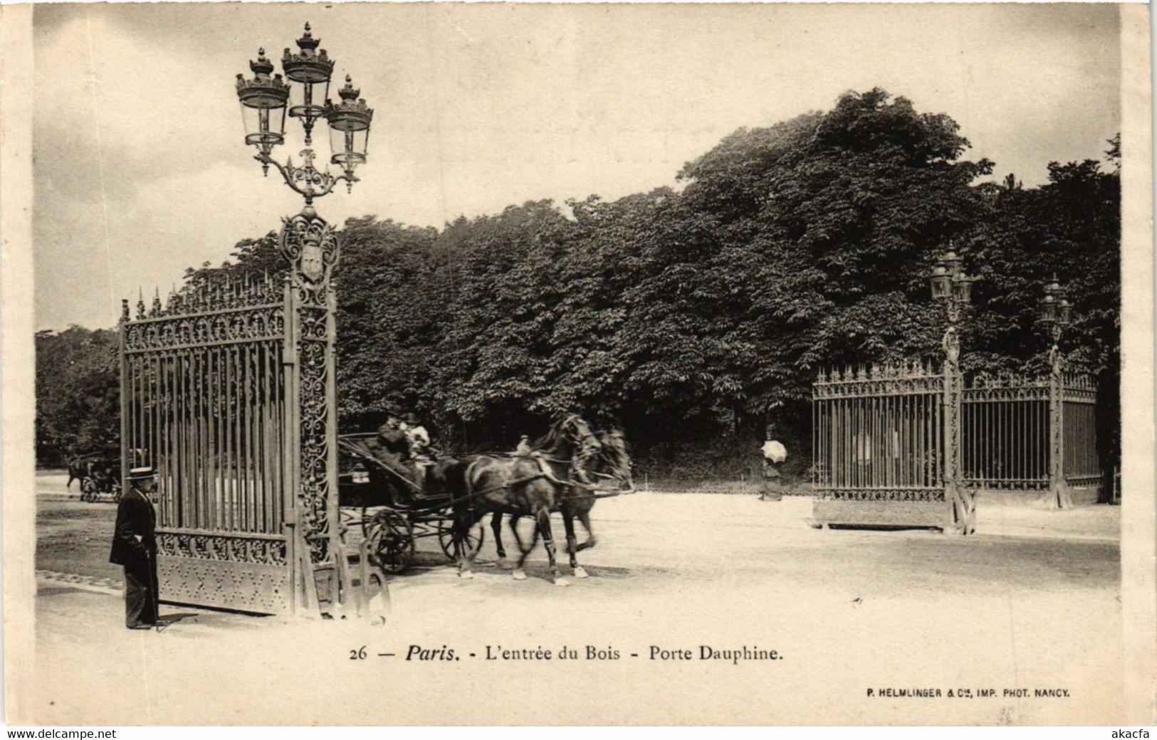 CPA PARIS 16e-L'entrée Du Bois-Porte Dauphine (325270) - Arrondissement: 16