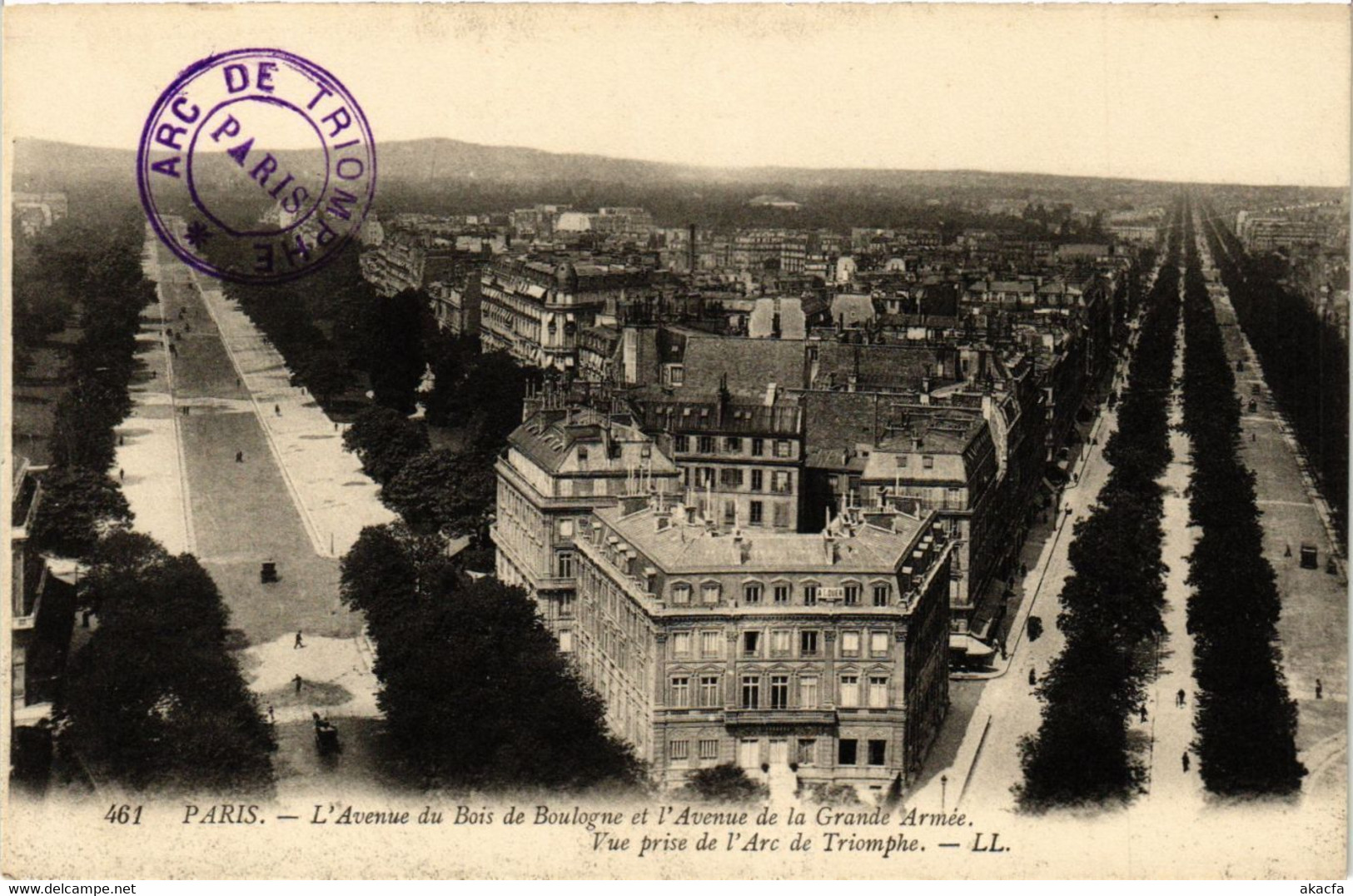 CPA PARIS 16e-Avenue Du Bois De Boulogne-Avenue De La Grande Armée (325616) - Arrondissement: 16