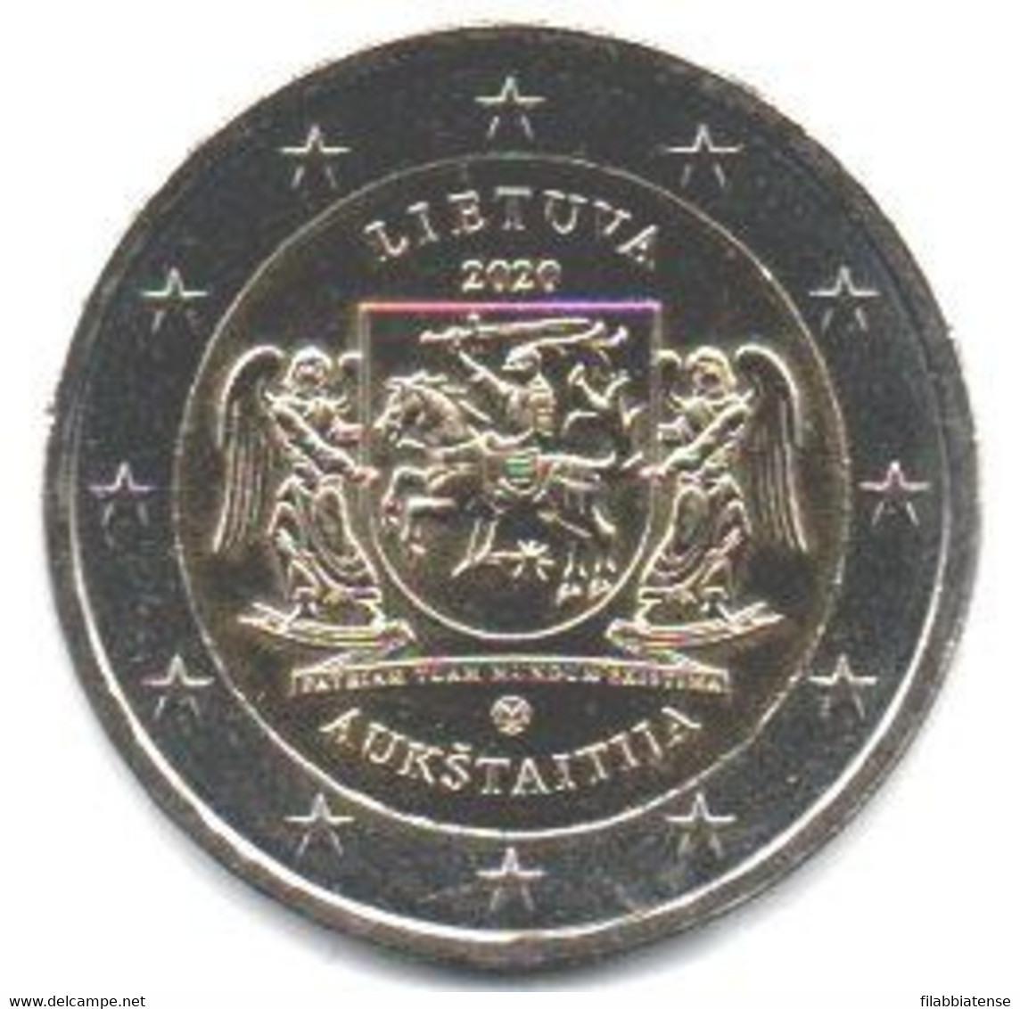 2020 - Lituania 2 Euro Aukstaitija        ------ - Lituania