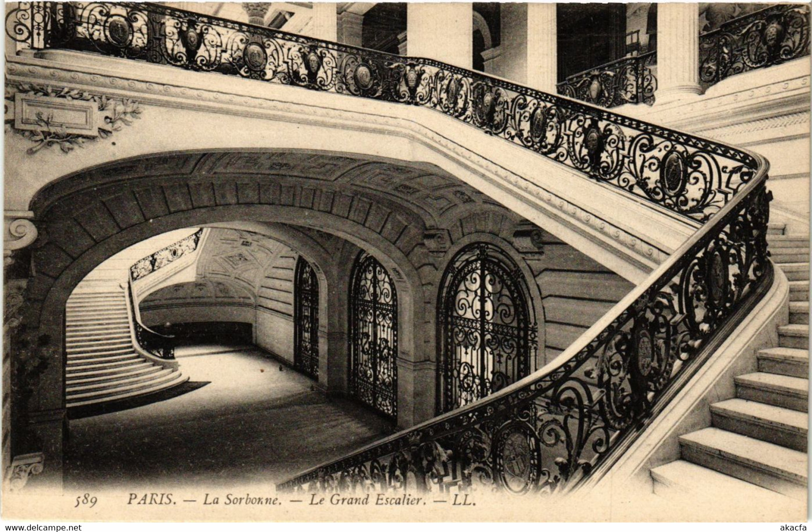 CPA Paris 5e-La Sorbonne-Le Grand Escalier (324704) - Enseignement, Ecoles Et Universités