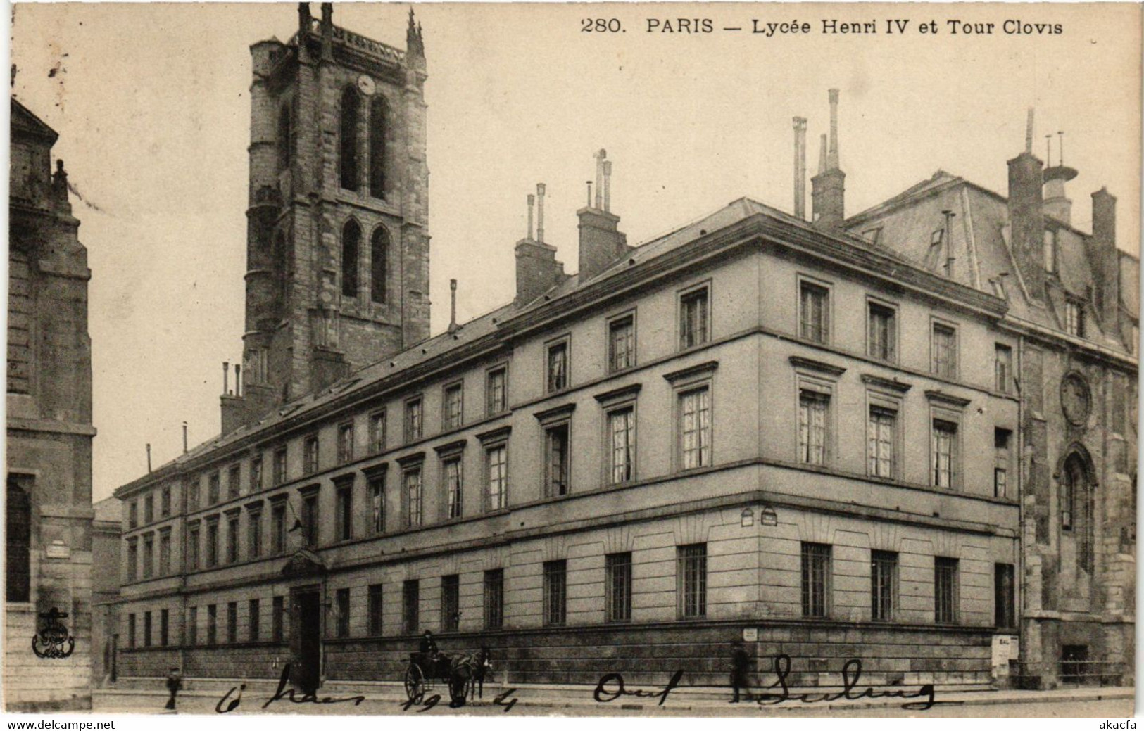CPA PARIS 5e-Lycée Henri IV Et Tour De Clovis (324914) - Enseignement, Ecoles Et Universités