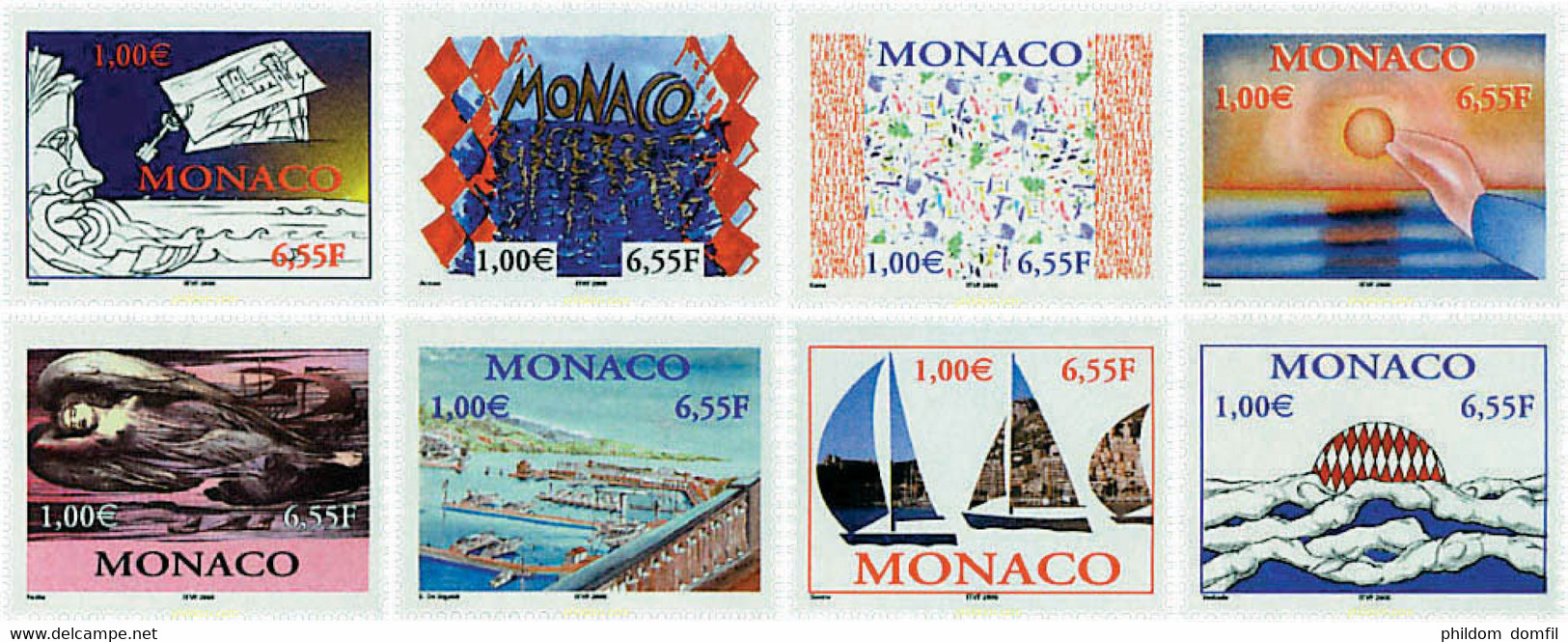 77469 MNH MONACO 2000 MONACO Y EL MAR - Sonstige & Ohne Zuordnung