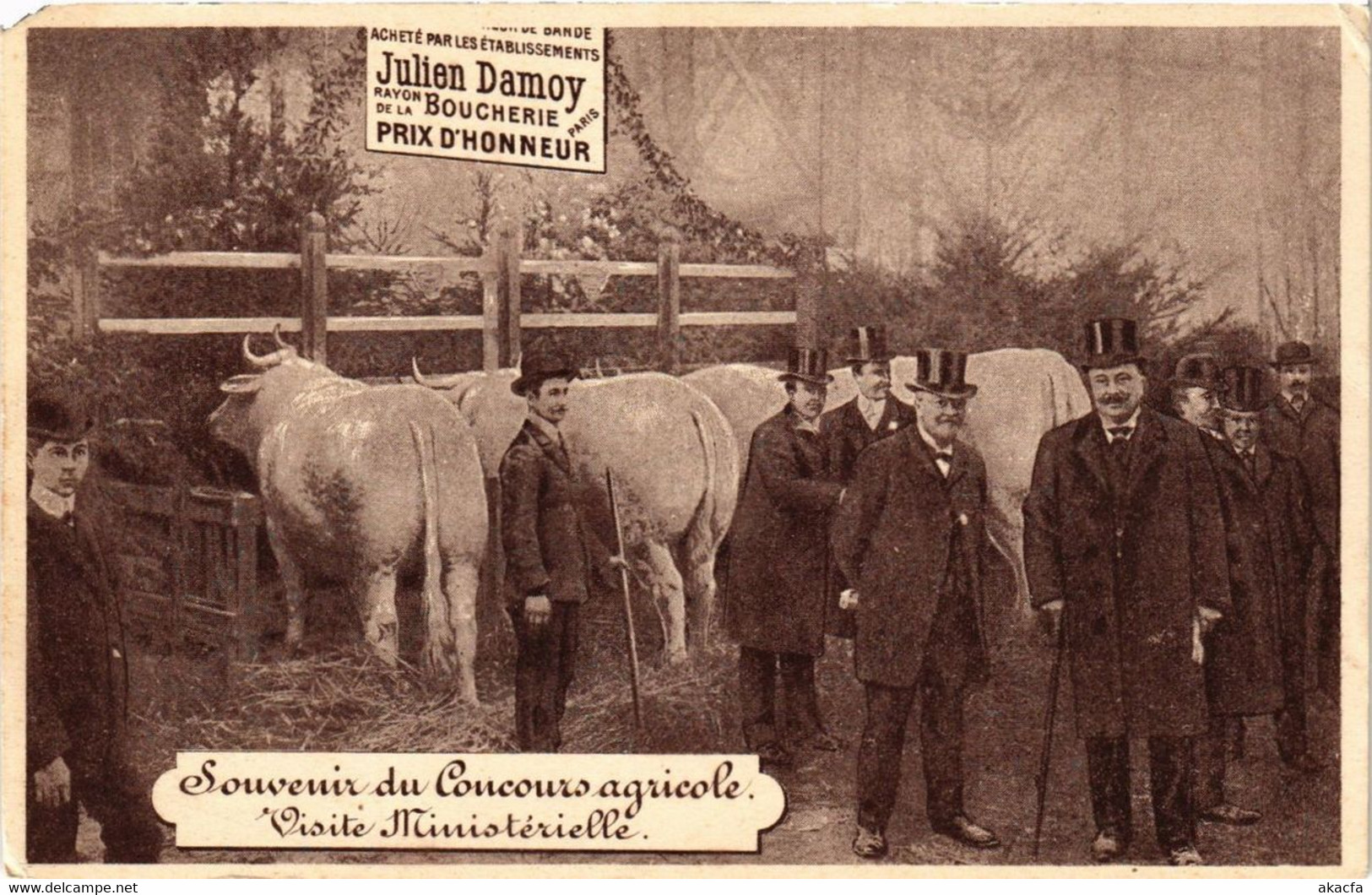 CPA PARIS Souvenir Du Concours Agricole Visite Ministerielle (305418) - Recepciones