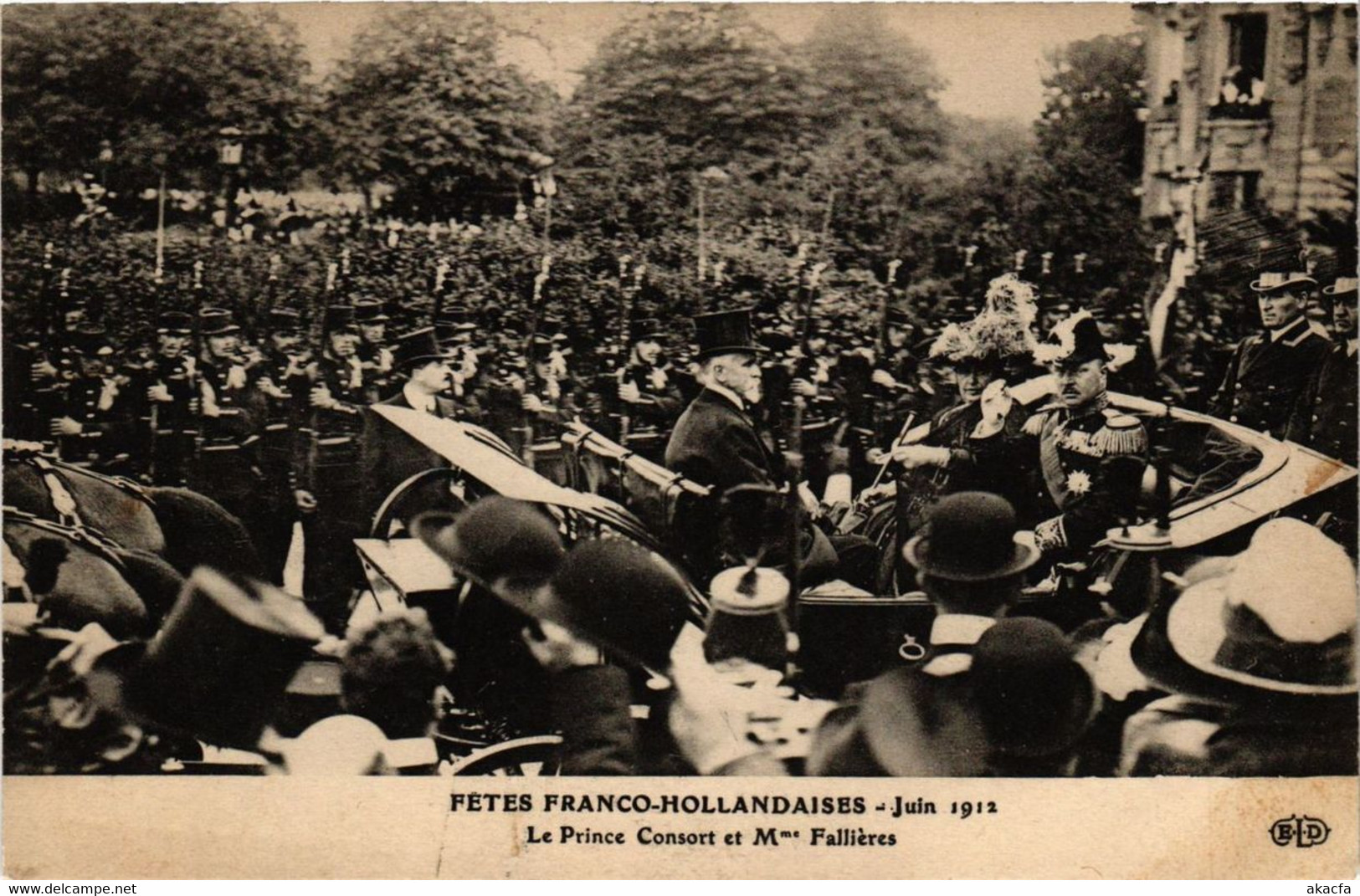 CPA PARIS Fetes Franco-Hollandaises Prince Consort Et Fallieres (305502) - Recepties