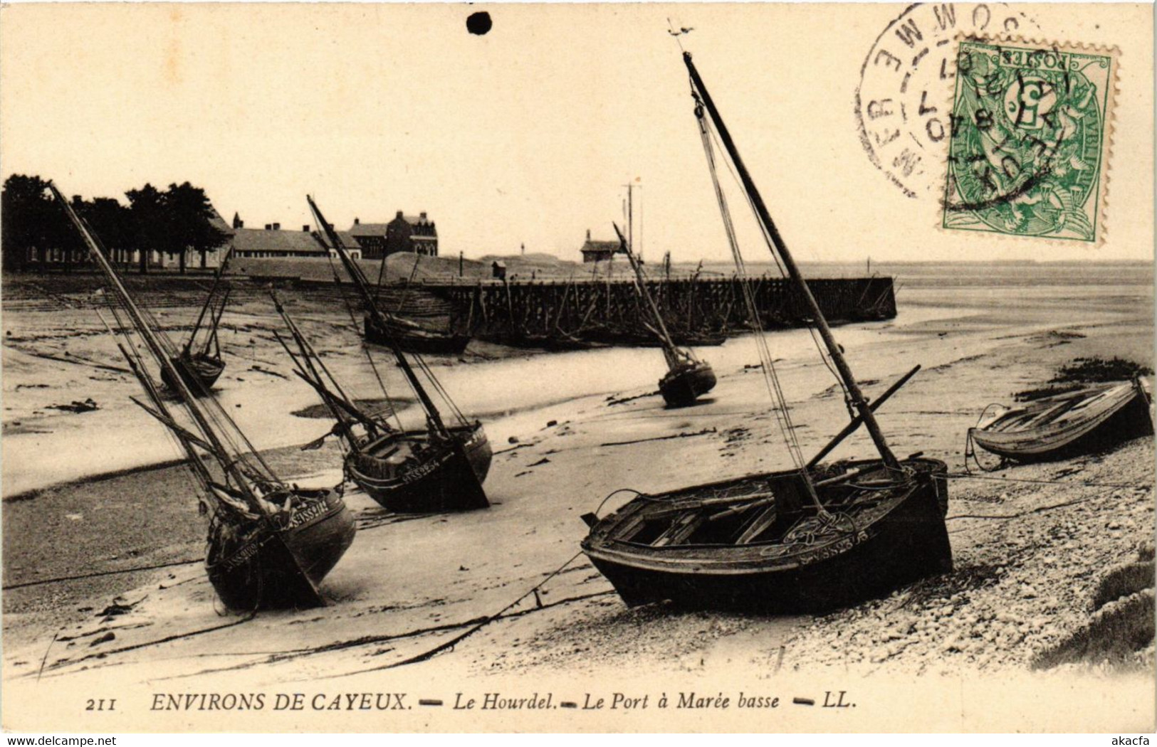 CPA Env. De CAYEUX - Le HOURDEL - Le Port A Marée Basse (295165) - Le Hourdel