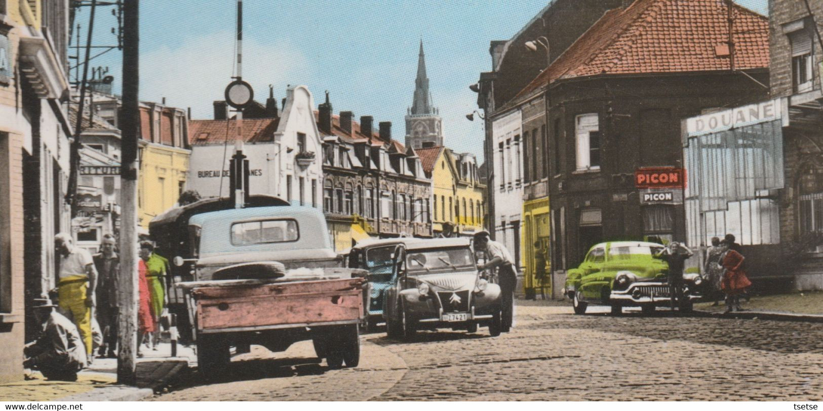 Menen / Menin  - Franse Tol / Douane Française ... Contrôle , Citroën 2 CV/ Années 50-60 ( Voir Verso ) - Menen