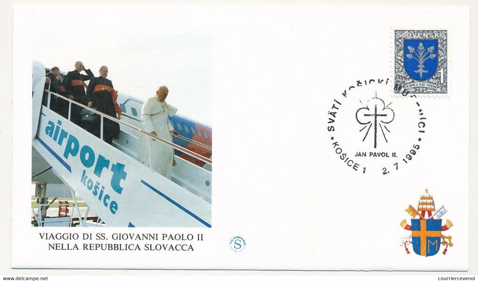 SLOVAQUIE - 9 Enveloppes Illustrées - Voyage Du Pape Jean Paul II En Slovaquie - 1995 - Covers & Documents