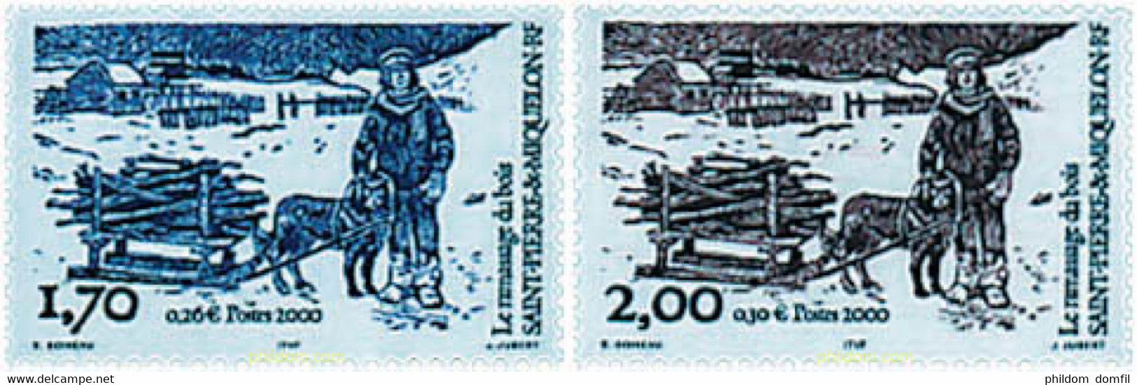 70012 MNH SAN PEDRO Y MIQUELON 2000 LEÑADOR - Gebraucht