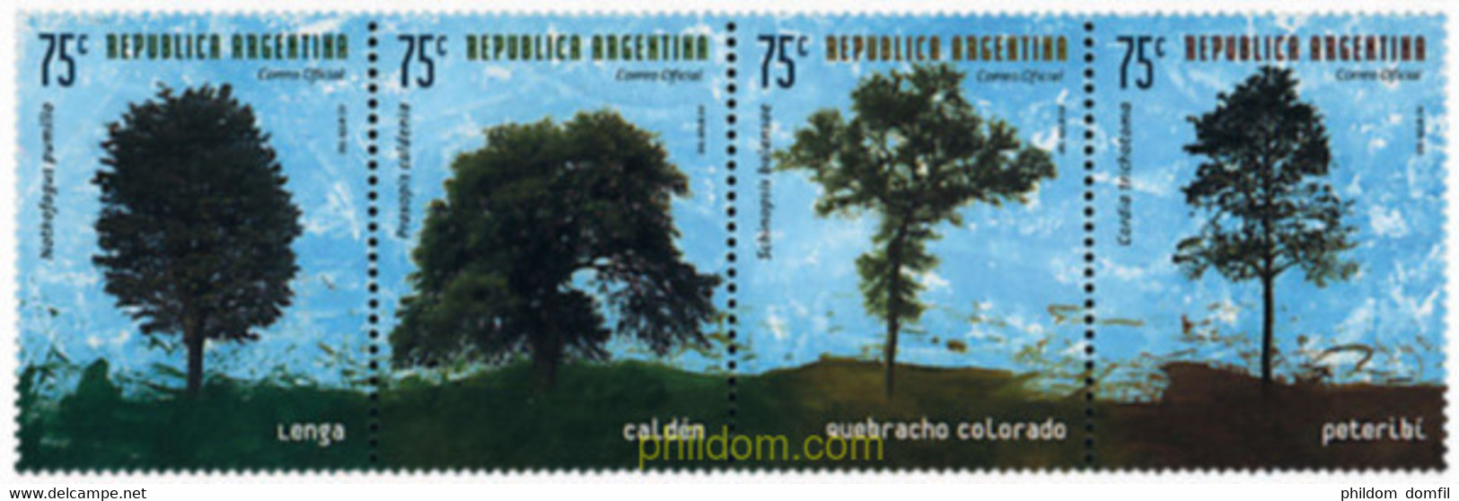 5997 MNH ARGENTINA 1999 ARBOLES - Oblitérés