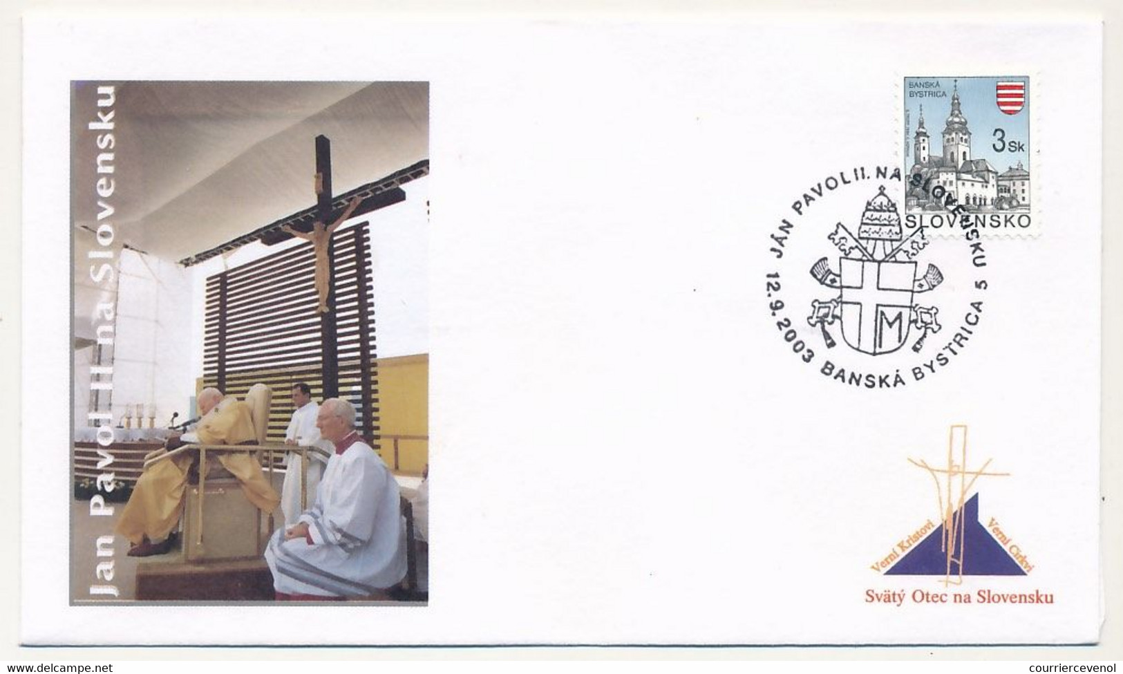 SLOVAQUIE - 6 Enveloppes Illustrées - Voyage Du Pape Jean Paul II En Slovaquie - 2003 - Lettres & Documents